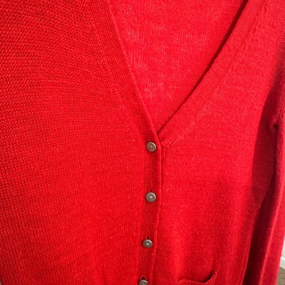 J. Crew Vibrant Red Knit Sweater